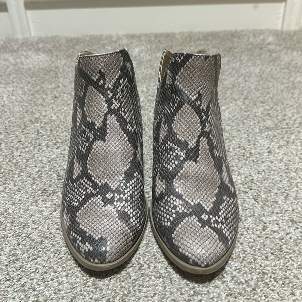 Dv8 Snake Leather Booties - image 1